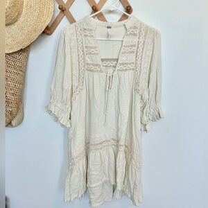 Embroidered Free People Dress